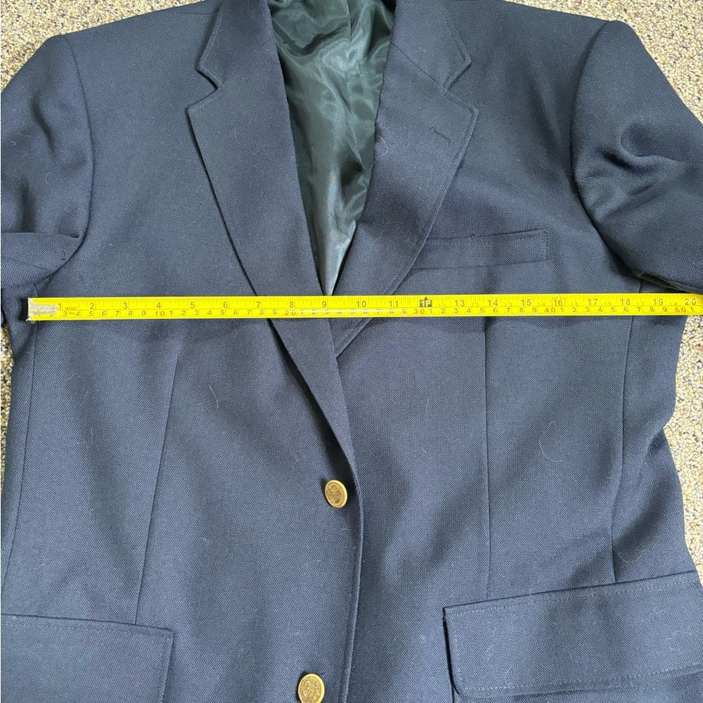 Blue Wool Suits With Structured Tailoring - image 7